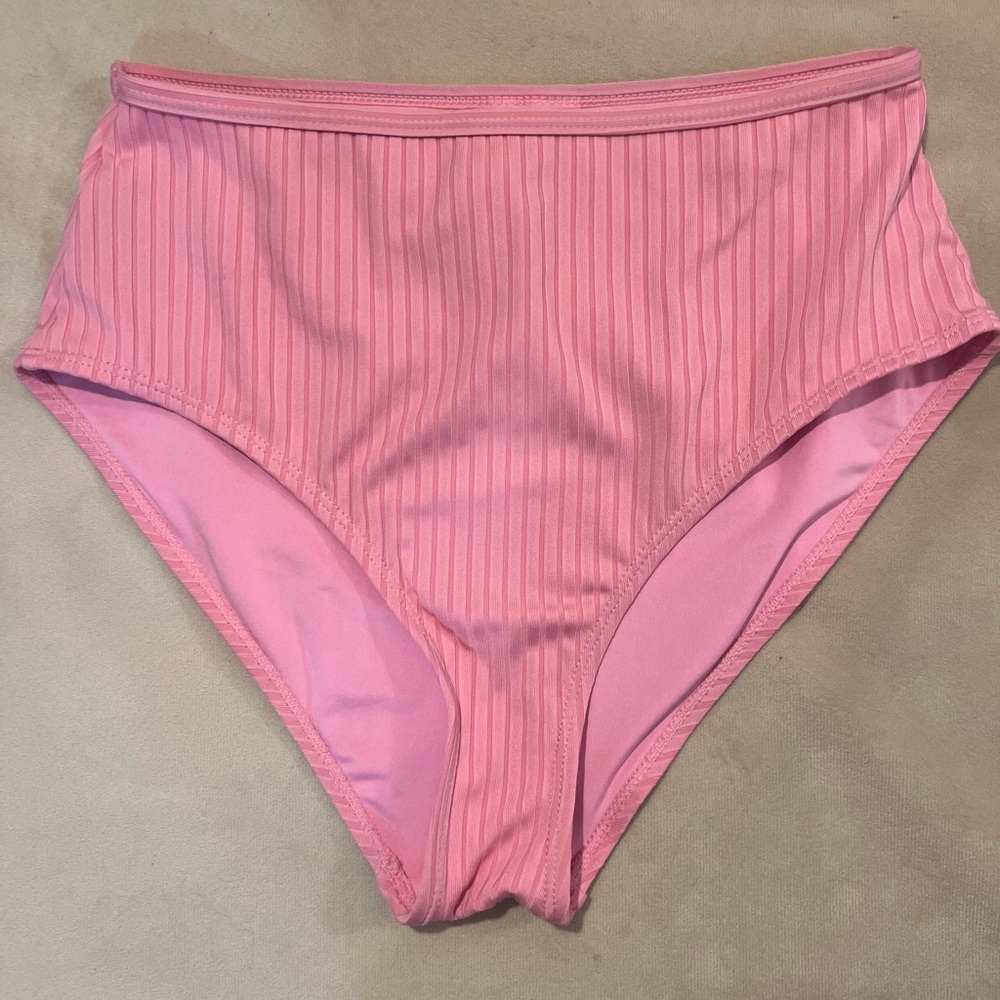NWOT Joe‎ Fresh Women’s Pink Ribbed Swim Bottoms